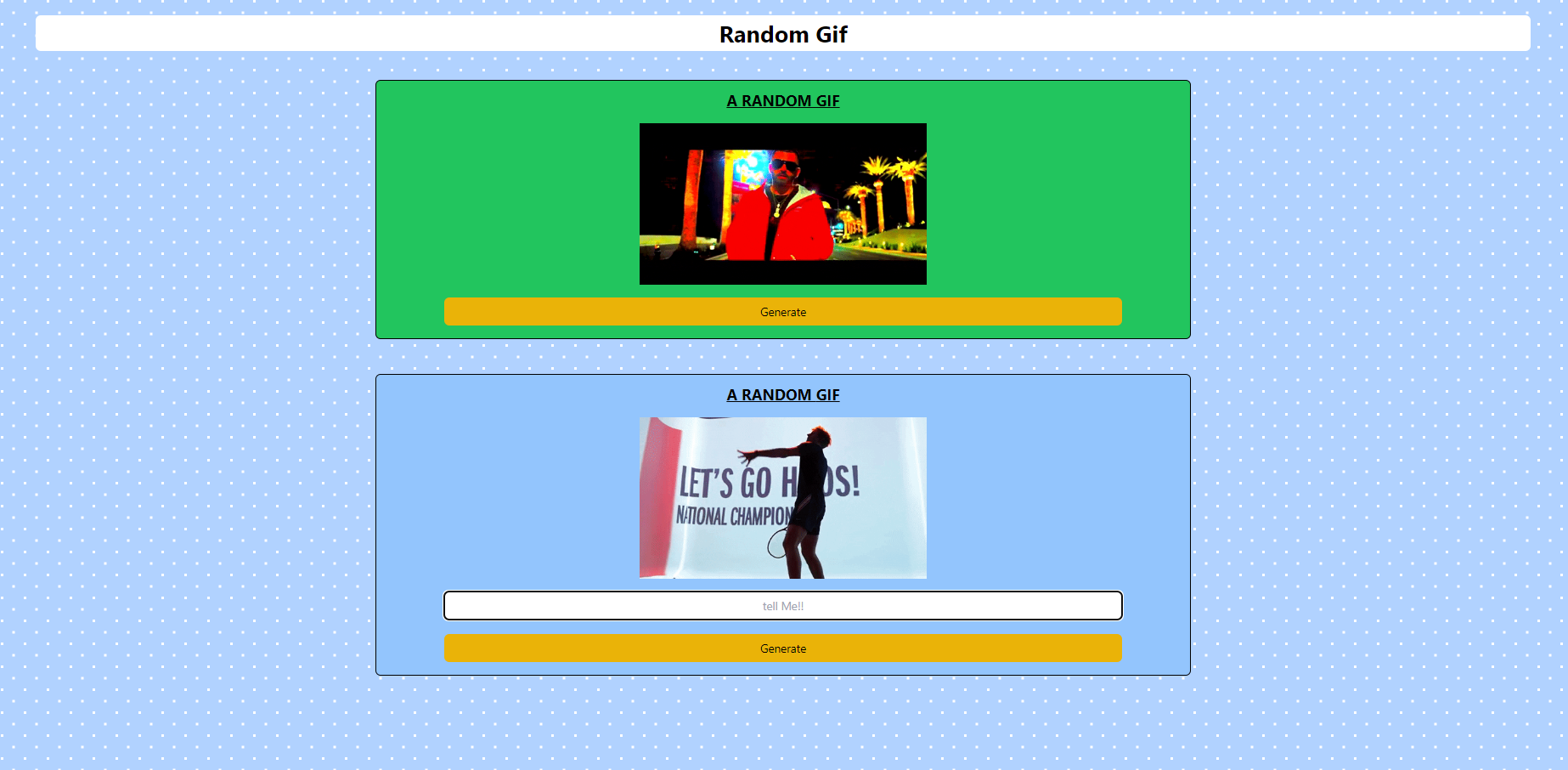 Random GIF Generator